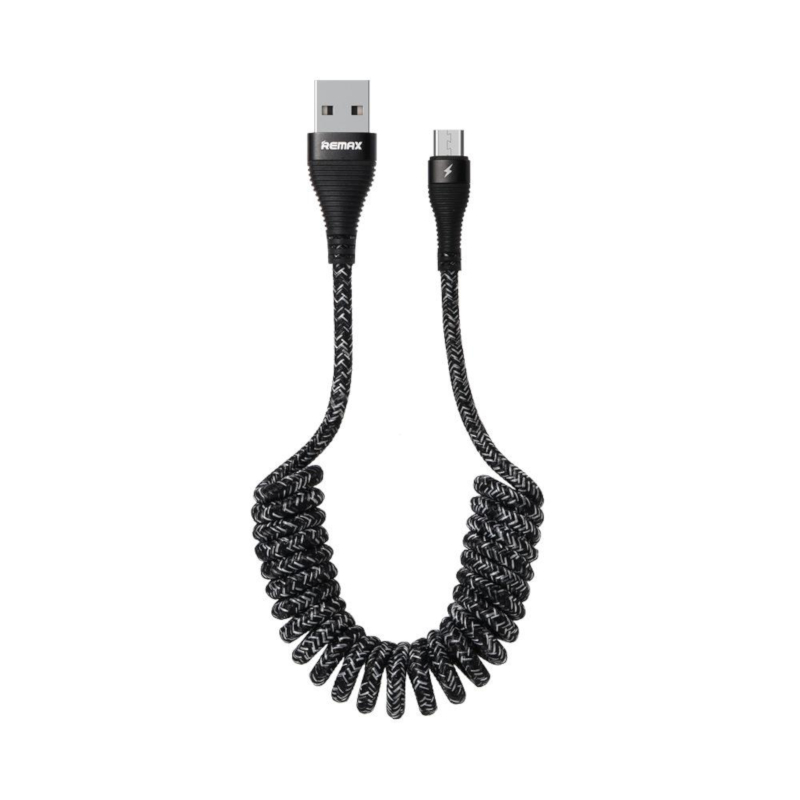 Кабель Remax Super Series Data Cable RC-139m (Coiled Version) Micro (черный)